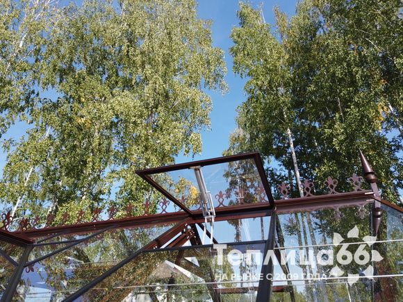 Теплица botanik T с мини-тамбуром под стекло (14 м²)