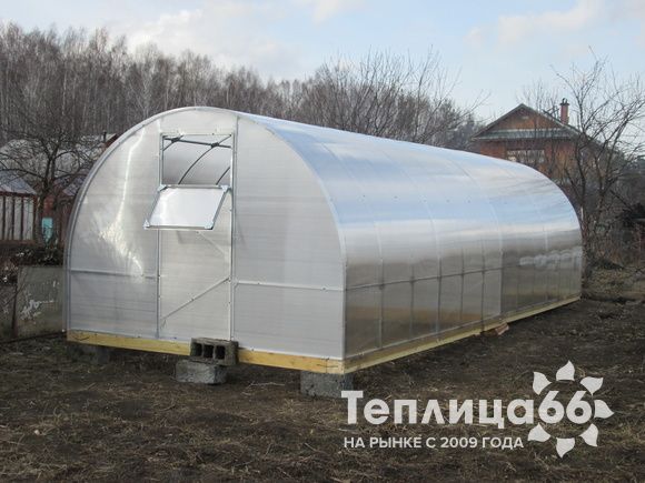 Теплица Рада Макси из поликарбоната, ширина 3 м