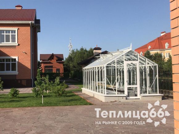 Теплица botanik standard под стекло, ширина 2,8 м