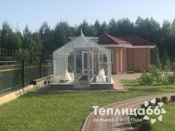 Теплица botanik standard под стекло, ширина 2,8 м