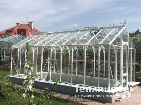 Теплица botanik standard под стекло, ширина 2,8 м