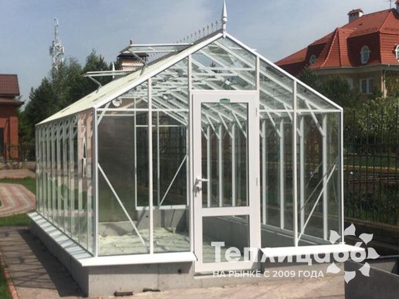 Теплица botanik standard под стекло, ширина 2,8 м