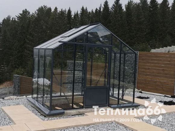 Теплица botanik standard под стекло, ширина 2,8 м