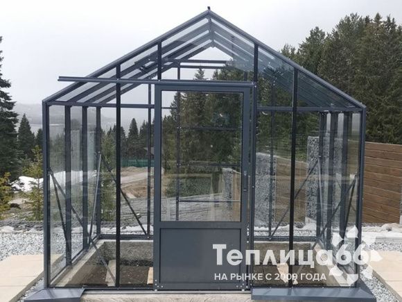 Теплица botanik standard под стекло, ширина 2,8 м