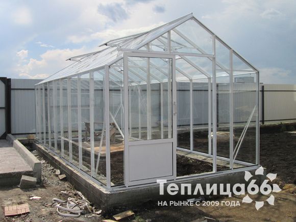 Теплица botanik standard под стекло, ширина 2,8 м