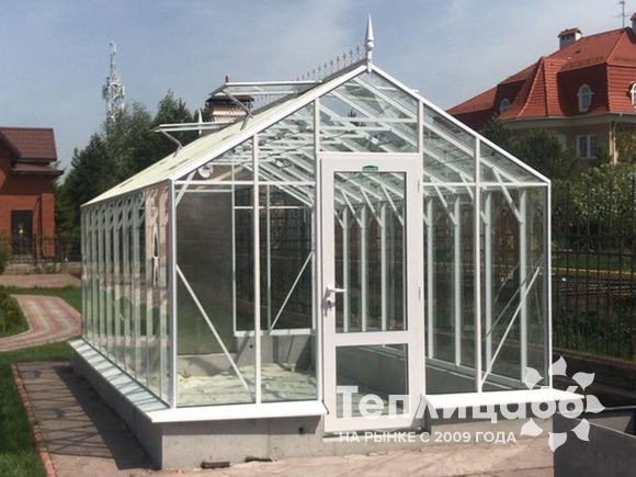 Теплица botanik standard под стекло, ширина 2,8 м