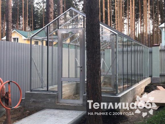 Теплица botanik standard под стекло, ширина 2,8 м