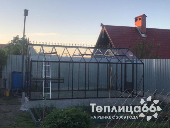 Теплица botanik standard под стекло, ширина 2,8 м