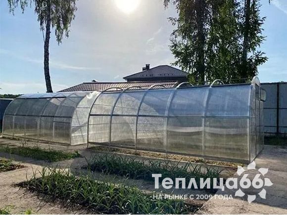 Теплица "Сигма 2021" под поликарбонат, ширина 3м., шаг дуг 1 м (разборная, в коробке)