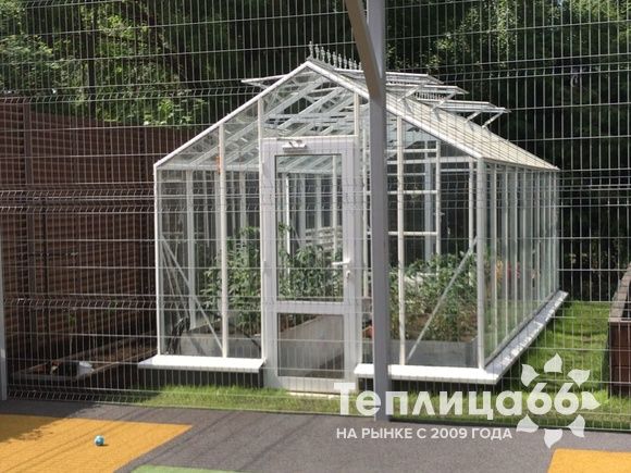 Теплица botanik standard под стекло, ширина 2,8 м