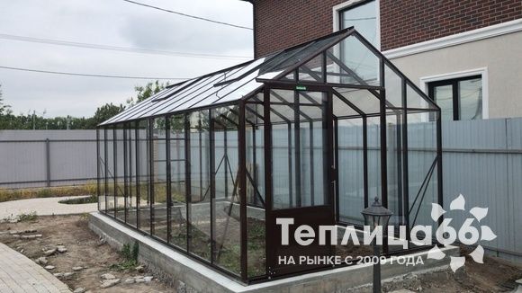 Теплица botanik standard под стекло, ширина 2,8 м