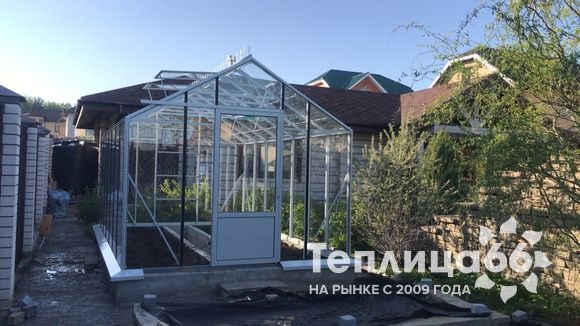 Теплица botanik standard под стекло, ширина 2,8 м