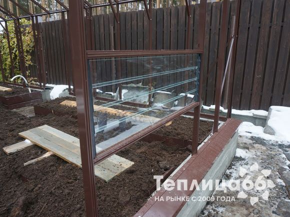 Форточка жалюзийная для теплиц botanik на 3 стекла, 150 мм