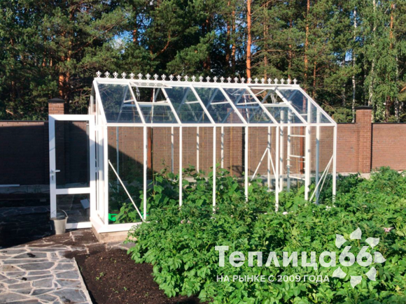 Теплица botanik standard под стекло, ширина 2,8 м
