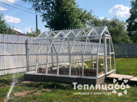 Теплица Рада Исеть под стекло, ширина 3 метра (Калькулятор)