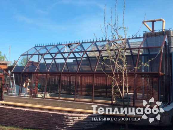 Теплица Рада Исеть под стекло, ширина 3 метра (Калькулятор)