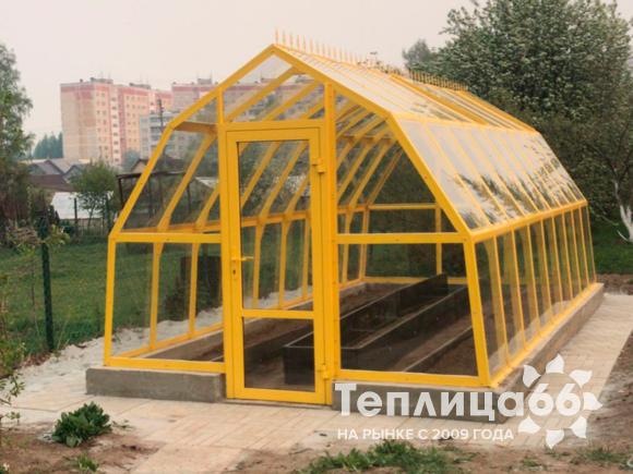 Теплица Рада Исеть под стекло, ширина 3 метра (Калькулятор)