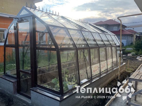 Теплица Рада Нева под стекло, ширина 2.65 метра (Калькулятор теплицы)