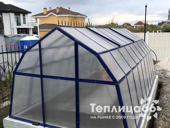 Теплица Рада Байкал из поликарбоната, ширина 3 метра