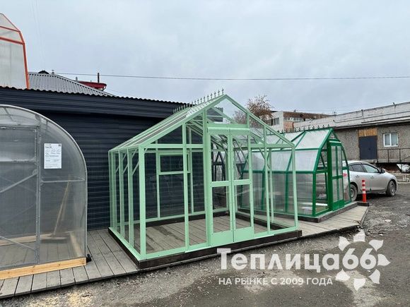 Теплица Рада Гарденикс 3 П под сотовый поликарбонат, ширина 3 м