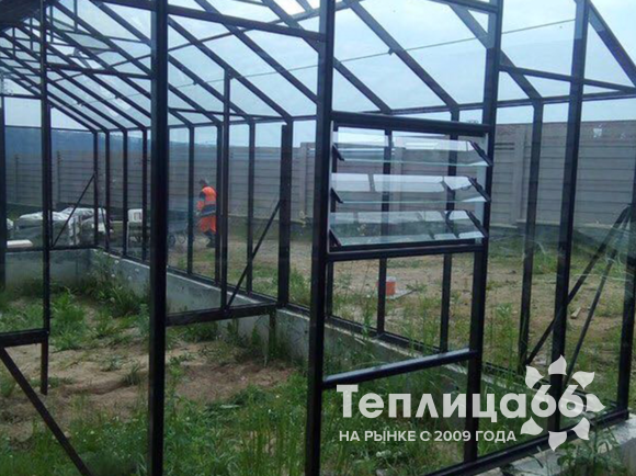 Теплица botanik maximum под стекло 3,6х5,6 м